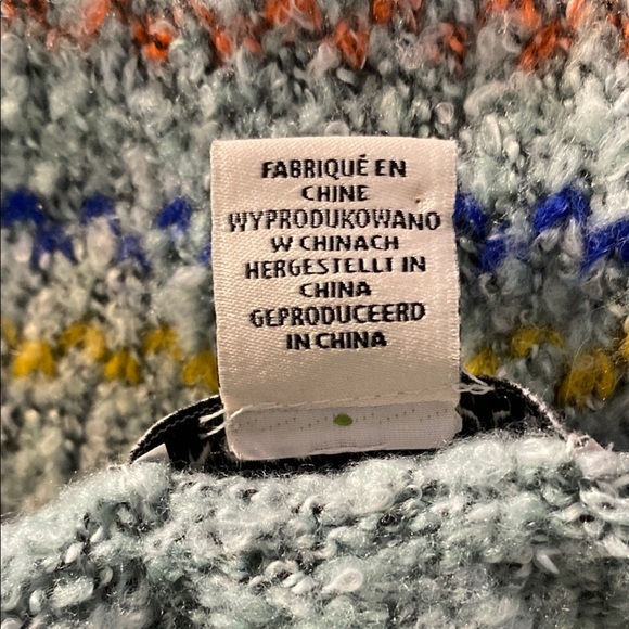 Women's Sincerely Jules Cardigan Medium Multicolor Boho Striped Open Sweater - Picture 7 of 9